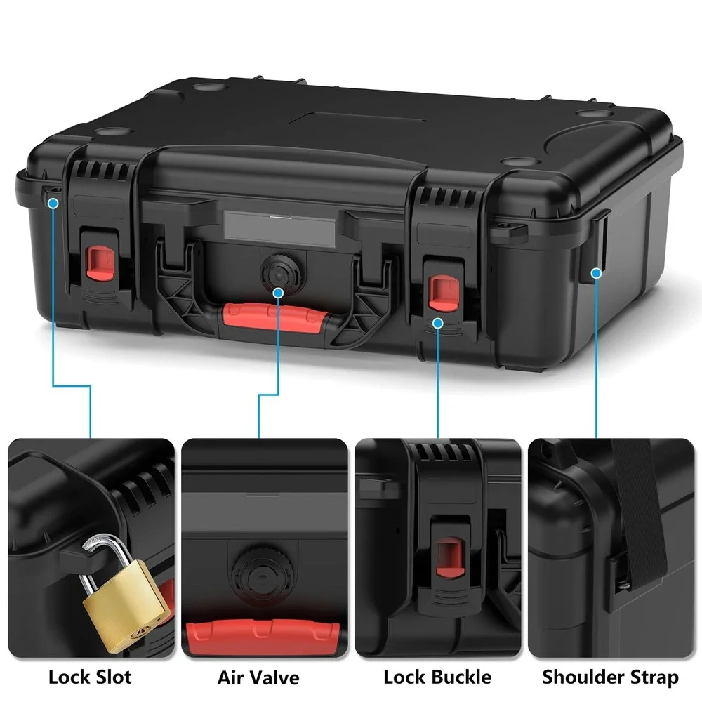 MEKEET Waterproof Hard Case for Starlink Mini Dish Travel Storage with Foam